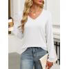 imageANRABESS Womens Long Sleeve Shirts Casual Loose V Neck Basic Tees Tops 2025 Fall TShirt OutfitsWhite