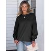 imageANRABESS Womens Long Sleeve Shirts Crewneck Oversized Tops Casual 2025 Fall Trendy TShirts Tee Blouse with Pockets ClothesBlack