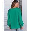 imageANRABESS Womens Long Sleeve Shirts Crewneck Oversized Tops Casual 2025 Fall Trendy TShirts Tee Blouse with Pockets ClothesGreen