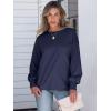 imageANRABESS Womens Long Sleeve Shirts Crewneck Oversized Tops Casual 2025 Fall Trendy TShirts Tee Blouse with Pockets ClothesNavy Blue