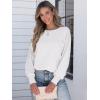 imageANRABESS Womens Long Sleeve Shirts Crewneck Oversized Tops Casual 2025 Fall Trendy TShirts Tee Blouse with Pockets ClothesWhite