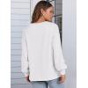 imageANRABESS Womens Long Sleeve Shirts Crewneck Oversized Tops Casual 2025 Fall Trendy TShirts Tee Blouse with Pockets ClothesWhite