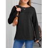 imageANRABESS Womens Long Sleeve T Shirts Split Side Tunic Tops 2025 Fall OutfitsBlack