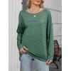 imageANRABESS Womens Long Sleeve T Shirts Split Side Tunic Tops 2025 Fall OutfitsGreen