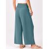 imageANRABESS Womens Pants Wide Leg High Waisted Palazzo Pants Summer Flowy Beach Lounge Casual Trousers with PocketsLake