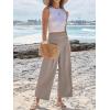imageANRABESS Womens Pants Wide Leg High Waisted Palazzo Pants Summer Flowy Beach Lounge Casual Trousers with PocketsWheet