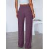 imageANRABESS Womens Ribbed Knit Lounge Pajama Pants Casual Elastic High Waist Loose Wide Leg Pants 2025 Fall Comfy PJ BottomsDark Purple