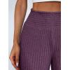 imageANRABESS Womens Ribbed Knit Lounge Pajama Pants Casual Elastic High Waist Loose Wide Leg Pants 2025 Fall Comfy PJ BottomsDark Purple