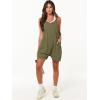 imageANRABESS Womens Rompers Summer Casual Loose Sleeveless Overalls Spaghetti Strap Shorts Jumpsuit 2025 Beach Vacation OutfitsArmy Green