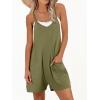 imageANRABESS Womens Rompers Summer Casual Loose Sleeveless Overalls Spaghetti Strap Shorts Jumpsuit 2025 Beach Vacation OutfitsArmy Green