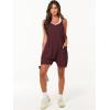 imageANRABESS Womens Rompers Summer Casual Loose Sleeveless Overalls Spaghetti Strap Shorts Jumpsuit 2025 Beach Vacation OutfitsBurgundy