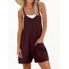imageANRABESS Womens Rompers Summer Casual Loose Sleeveless Overalls Spaghetti Strap Shorts Jumpsuit 2025 Beach Vacation OutfitsBurgundy