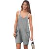 imageANRABESS Womens Rompers Summer Casual Loose Sleeveless Overalls Spaghetti Strap Shorts Jumpsuit 2025 Beach Vacation OutfitsDeep Grey