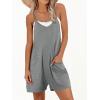 imageANRABESS Womens Rompers Summer Casual Loose Sleeveless Overalls Spaghetti Strap Shorts Jumpsuit 2025 Beach Vacation OutfitsDeep Grey