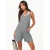 imageANRABESS Womens Rompers Summer Casual Loose Sleeveless Overalls Spaghetti Strap Shorts Jumpsuit 2025 Beach Vacation OutfitsDeep Grey