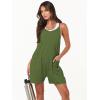 imageANRABESS Womens Rompers Summer Casual Loose Sleeveless Overalls Spaghetti Strap Shorts Jumpsuit 2025 Beach Vacation OutfitsGreen