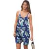 imageANRABESS Womens Rompers Summer Casual Loose Sleeveless Overalls Spaghetti Strap Shorts Jumpsuit 2025 Beach Vacation OutfitsGreen Leaves
