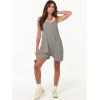 imageANRABESS Womens Rompers Summer Casual Loose Sleeveless Overalls Spaghetti Strap Shorts Jumpsuit 2025 Beach Vacation OutfitsGrey
