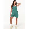 imageANRABESS Womens Rompers Summer Casual Loose Sleeveless Overalls Spaghetti Strap Shorts Jumpsuit 2025 Beach Vacation OutfitsLake Green