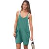 imageANRABESS Womens Rompers Summer Casual Loose Sleeveless Overalls Spaghetti Strap Shorts Jumpsuit 2025 Beach Vacation OutfitsLake Green