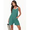 imageANRABESS Womens Rompers Summer Casual Loose Sleeveless Overalls Spaghetti Strap Shorts Jumpsuit 2025 Beach Vacation OutfitsLake Green