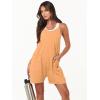 imageANRABESS Womens Rompers Summer Casual Loose Sleeveless Overalls Spaghetti Strap Shorts Jumpsuit 2025 Beach Vacation OutfitsLight Orange