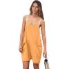 imageANRABESS Womens Rompers Summer Casual Loose Sleeveless Overalls Spaghetti Strap Shorts Jumpsuit 2025 Beach Vacation OutfitsLight Orange