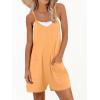 imageANRABESS Womens Rompers Summer Casual Loose Sleeveless Overalls Spaghetti Strap Shorts Jumpsuit 2025 Beach Vacation OutfitsLight Orange