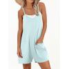 imageANRABESS Womens Rompers Summer Casual Loose Sleeveless Overalls Spaghetti Strap Shorts Jumpsuit 2025 Beach Vacation OutfitsMint Green