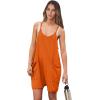imageANRABESS Womens Rompers Summer Casual Loose Sleeveless Overalls Spaghetti Strap Shorts Jumpsuit 2025 Beach Vacation OutfitsOrange