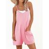 imageANRABESS Womens Rompers Summer Casual Loose Sleeveless Overalls Spaghetti Strap Shorts Jumpsuit 2025 Beach Vacation OutfitsPink