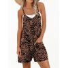 imageANRABESS Womens Rompers Summer Casual Loose Sleeveless Overalls Spaghetti Strap Shorts Jumpsuit 2025 Beach Vacation OutfitsStriped Black Leaves