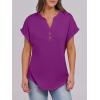 imageANRABESS Womens Short Sleeve Henley Tops V Neck Dressy Casual Blouses Summer Trendy Tee Shirts 2025 Vacation Fashion ClothesPurple