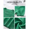imageANRABESS Womens Short Sleeve Sweaters Wool Blend Crew Neck Sweater Shirts Business Casual Work Tops 2025 Summer OutfitsGreen