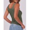 imageANRABESS Womens Sleeveless Scoop Neck Tank Top Ribbed Fitted Summer Basic Slim Cute Tops 2025Army Green