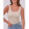 imageANRABESS Womens Sleeveless Scoop Neck Tank Top Ribbed Fitted Summer Basic Slim Cute Tops 2025Beige