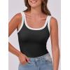 imageANRABESS Womens Sleeveless Scoop Neck Tank Top Ribbed Fitted Summer Basic Slim Cute Tops 2025Color Block Black