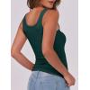 imageANRABESS Womens Sleeveless Scoop Neck Tank Top Ribbed Fitted Summer Basic Slim Cute Tops 2025Forest Green