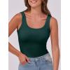 imageANRABESS Womens Sleeveless Scoop Neck Tank Top Ribbed Fitted Summer Basic Slim Cute Tops 2025Forest Green