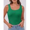 imageANRABESS Womens Sleeveless Scoop Neck Tank Top Ribbed Fitted Summer Basic Slim Cute Tops 2025Green