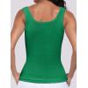 imageANRABESS Womens Sleeveless Scoop Neck Tank Top Ribbed Fitted Summer Basic Slim Cute Tops 2025Green