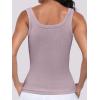imageANRABESS Womens Sleeveless Scoop Neck Tank Top Ribbed Fitted Summer Basic Slim Cute Tops 2025Light Pink