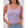 imageANRABESS Womens Sleeveless Scoop Neck Tank Top Ribbed Fitted Summer Basic Slim Cute Tops 2025Light Purple
