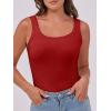 imageANRABESS Womens Sleeveless Scoop Neck Tank Top Ribbed Fitted Summer Basic Slim Cute Tops 2025Red