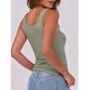 imageANRABESS Womens Sleeveless Scoop Neck Tank Top Ribbed Fitted Summer Basic Slim Cute Tops 2025Sage Green