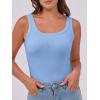 imageANRABESS Womens Sleeveless Scoop Neck Tank Top Ribbed Fitted Summer Basic Slim Cute Tops 2025Sky Blue