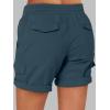 imageANRABESS Womens Summer Shorts 2025 Dressy Casual Hiking Cargo Shorts Trendy Outdoor Outfits 6 PocketsBlue Cyan