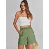 imageANRABESS Womens Summer Shorts 2025 Dressy Casual Hiking Cargo Shorts Trendy Outdoor Outfits 6 PocketsGreen