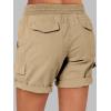 imageANRABESS Womens Summer Shorts 2025 Dressy Casual Hiking Cargo Shorts Trendy Outdoor Outfits 6 PocketsKhaki