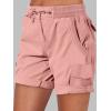 imageANRABESS Womens Summer Shorts 2025 Dressy Casual Hiking Cargo Shorts Trendy Outdoor Outfits 6 PocketsPink